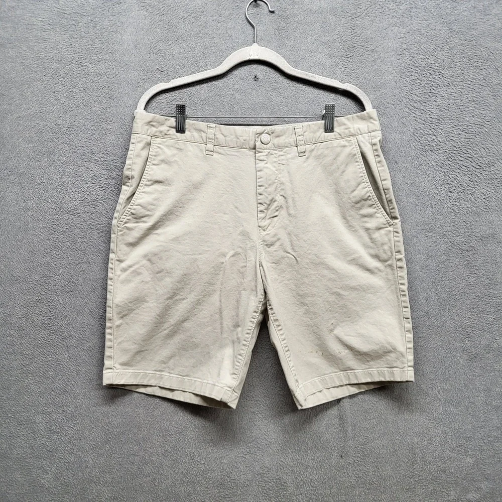 Bonobos Men Shorts 33 Beige Chino Twill Button 9
